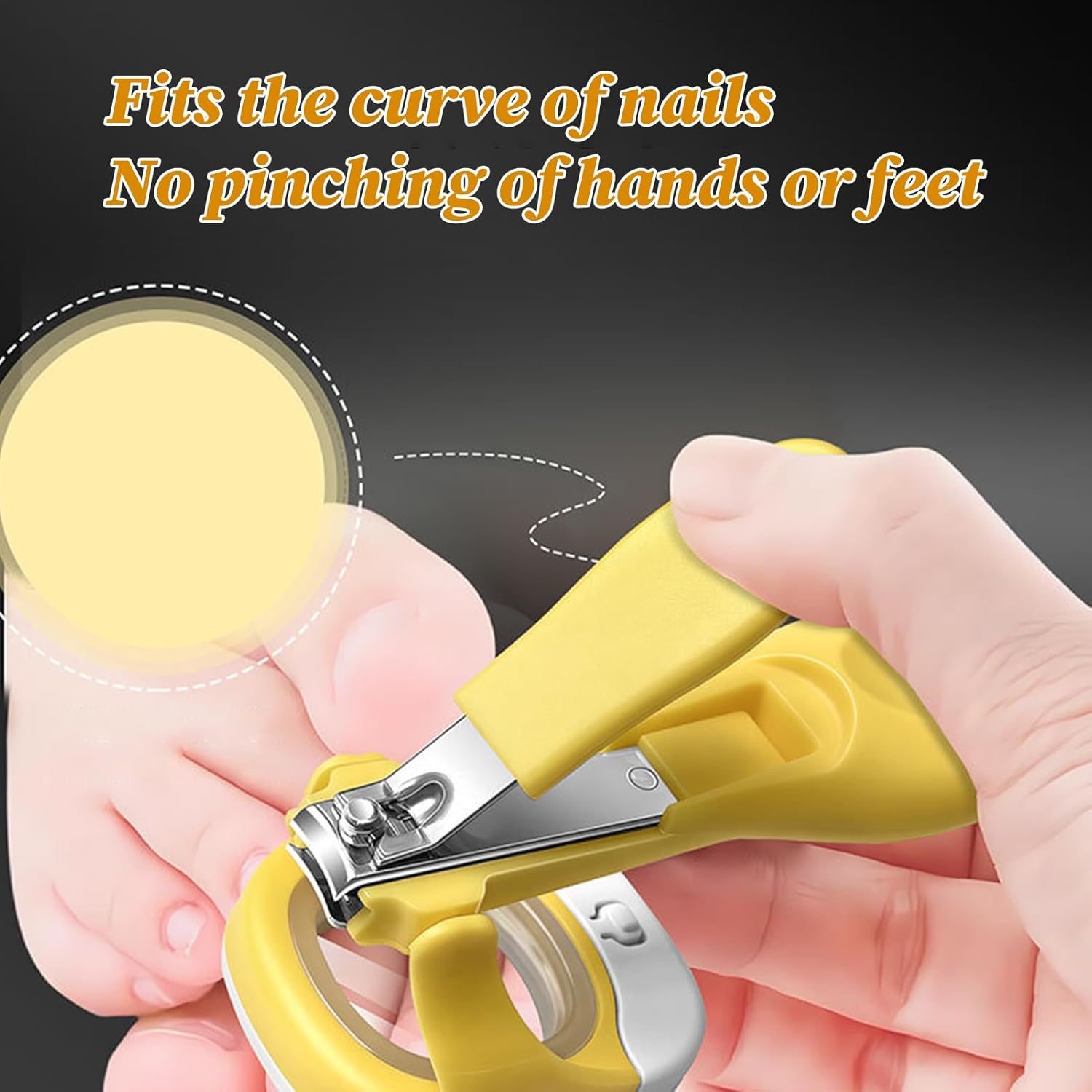 Baby Anti-Splash Luminous Nail Clippers