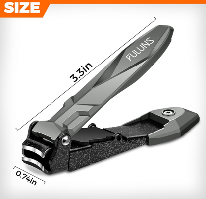 Ultra-scharfe, anti-spritzende Zehennagelknipser mit ergonomischem, langem Griff | DRMODE